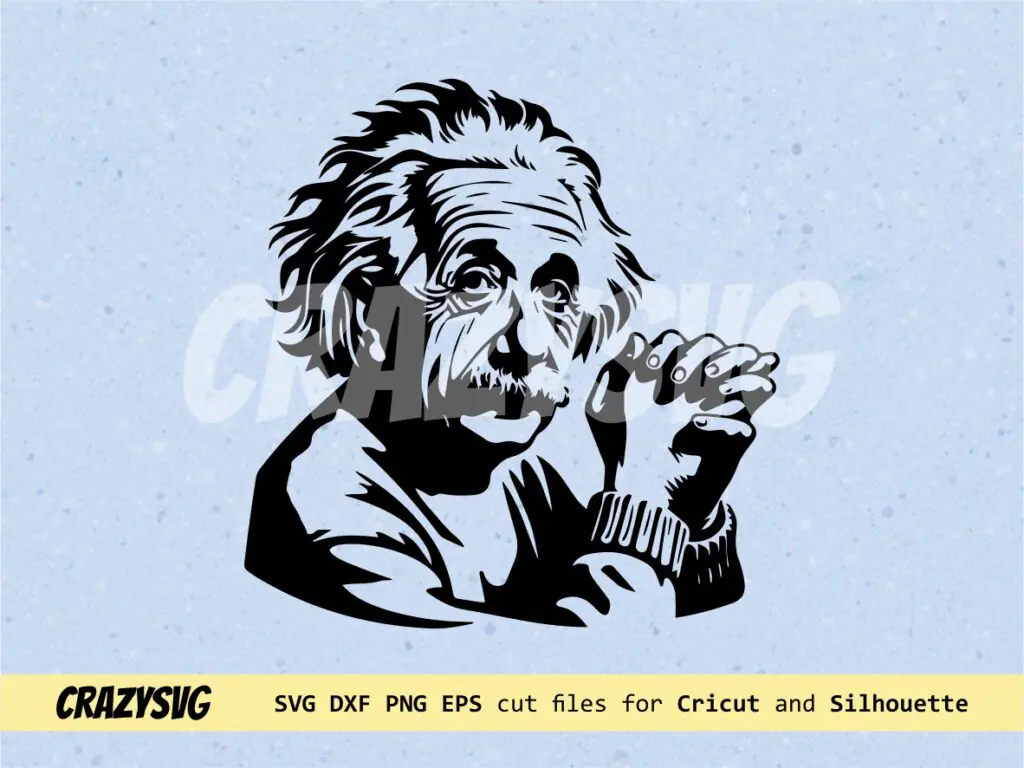 Albert Einstein Portrait Vector SVG Image