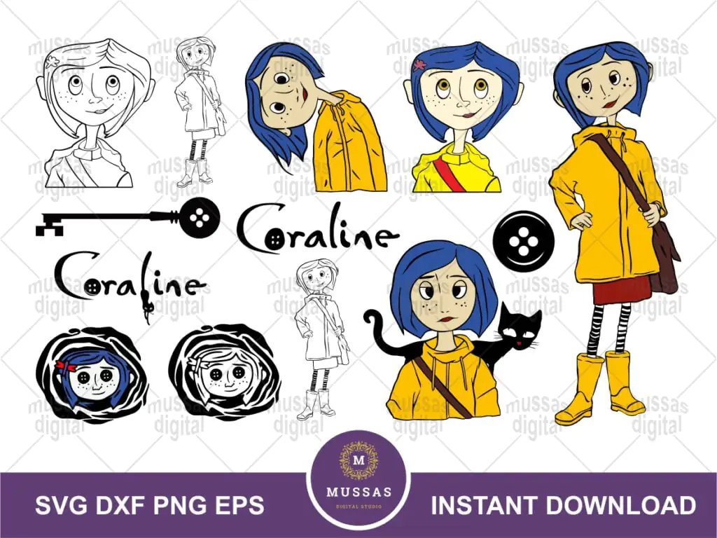 Coraline SVG Bundle Cut File