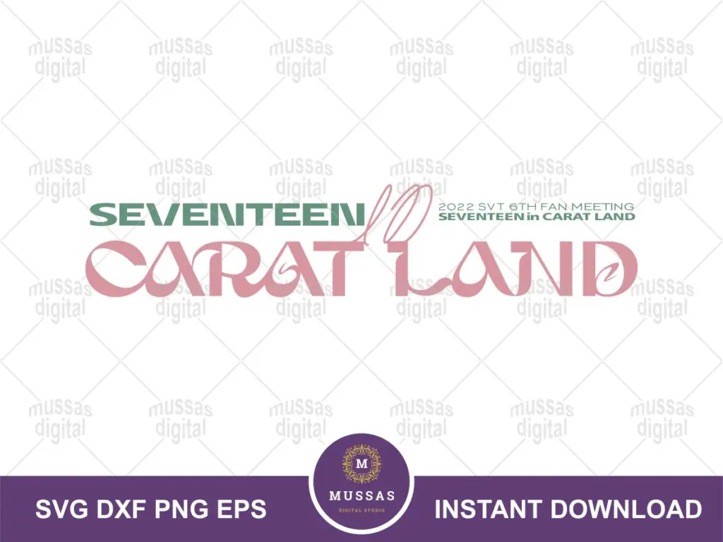 Kpop Seventeen in Carat Land Logo SVG