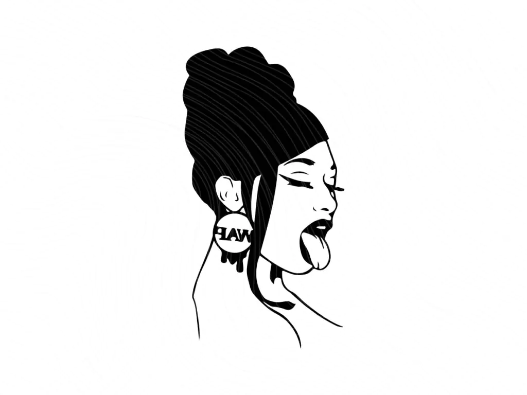 Cardi B SVG Silhouette