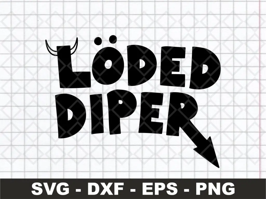 Loded Diper SVG, Logo Vector, Loded PN