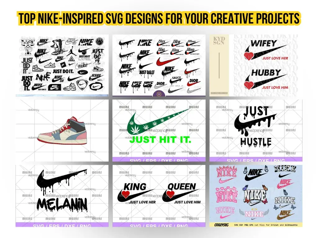 Top 10 Nike-Inspired SVG Designs for Your Cricut Projects