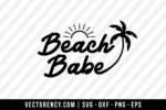 Beach Babe SVG File 1