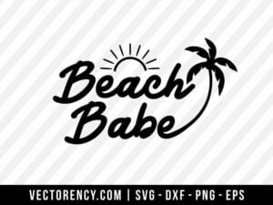 Beach Babe SVG File
