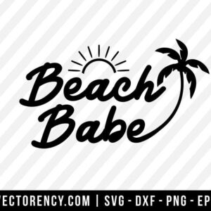 Beach Babe SVG File