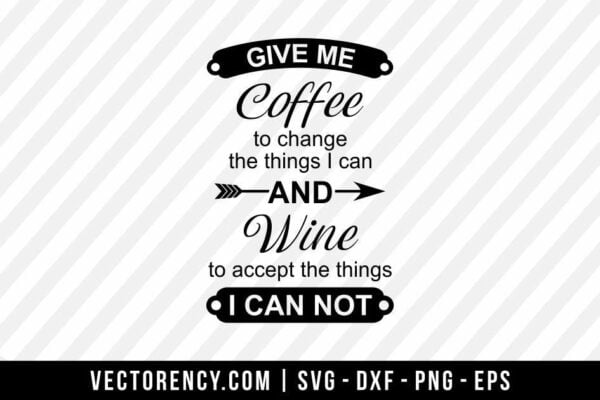 Coffee And Wine SVG File