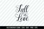 Fall In Love SVG 1