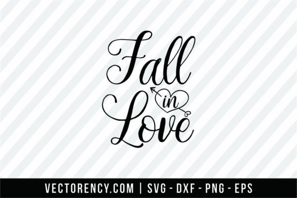 Fall In Love SVG