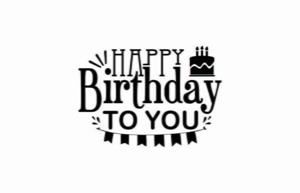 Happy Birthday To You SVG