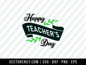 Happy Teacher Day SVG Format Image