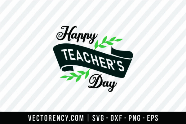 Happy Teacher Day SVG Format Image