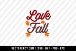 Love Fall SVG File 1