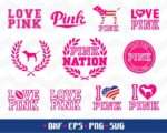 Love Pink Bundle SVG Dog Pink Cut File 1