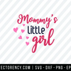 Mommy Little Girl SVG Digital Cut File