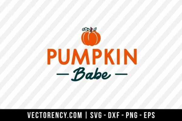 Pumpkin Babe SVG Cut File