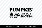 Halloween SVG: Pumpkin Spice Princess 1