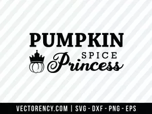 Halloween SVG: Pumpkin Spice Princess