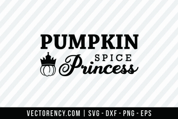 Halloween SVG: Pumpkin Spice Princess