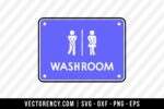 Washroom SVG File 1