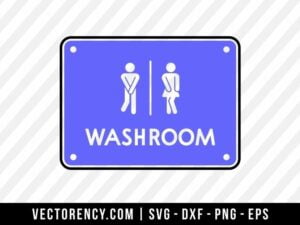 Washroom SVG File