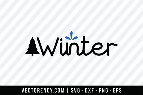 Winter Cut File SVG Format