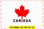 Canadian Flag SVG  Canada Cut File Maple Leaf 1