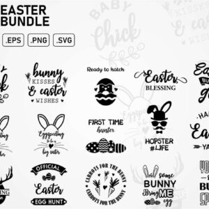 easter bundle design cut files printable