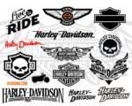 Harley Davidson SVG Cut File PNG DXF & Vector 1