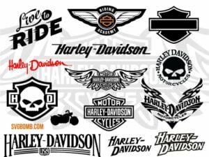 Harley Davidson SVG Cut File PNG DXF & Vector