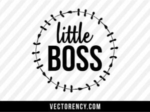 Newborn Baby: Little Boss Cut Files