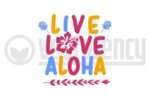 Live Love Aloha SVG Vector Image 1