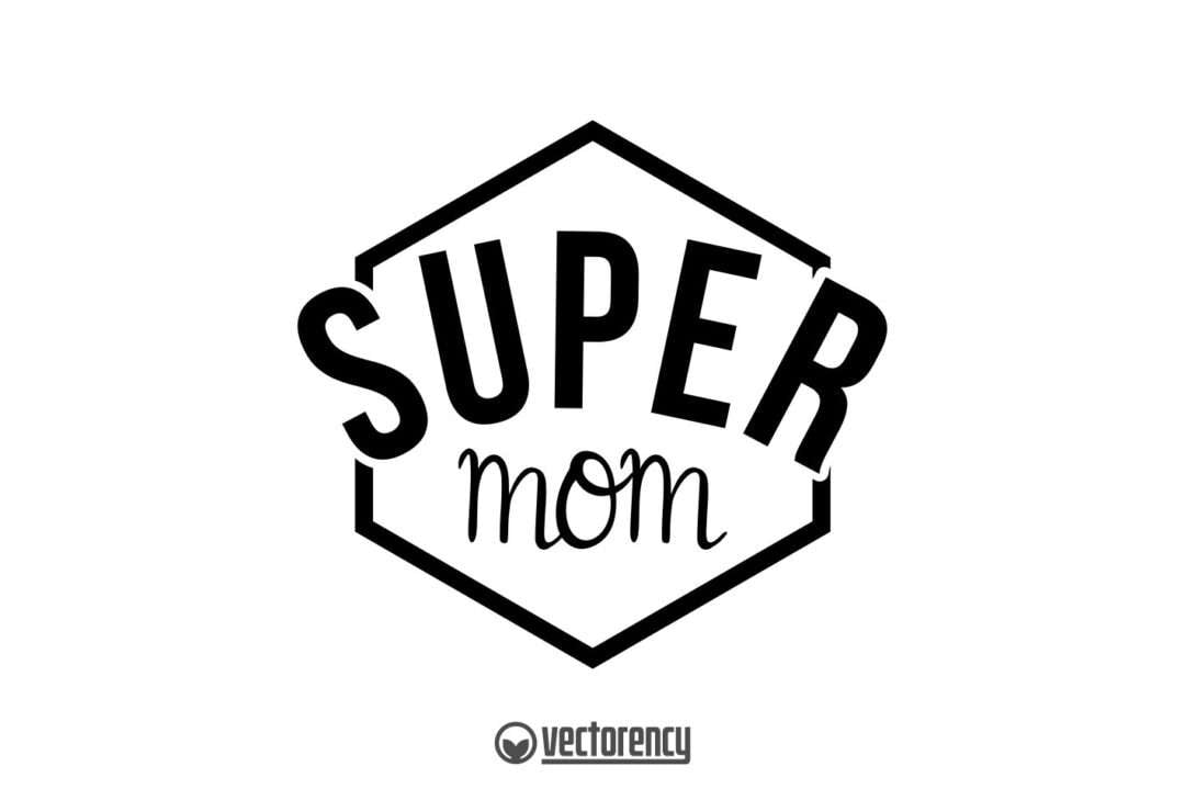 Download Super Mom Polygon SVG Vector Image | Vectorency