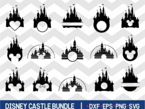 Disney Castle SVG Bundle - JPG
