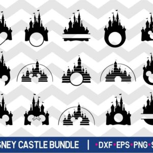 Disney Castle SVG Bundle - JPG