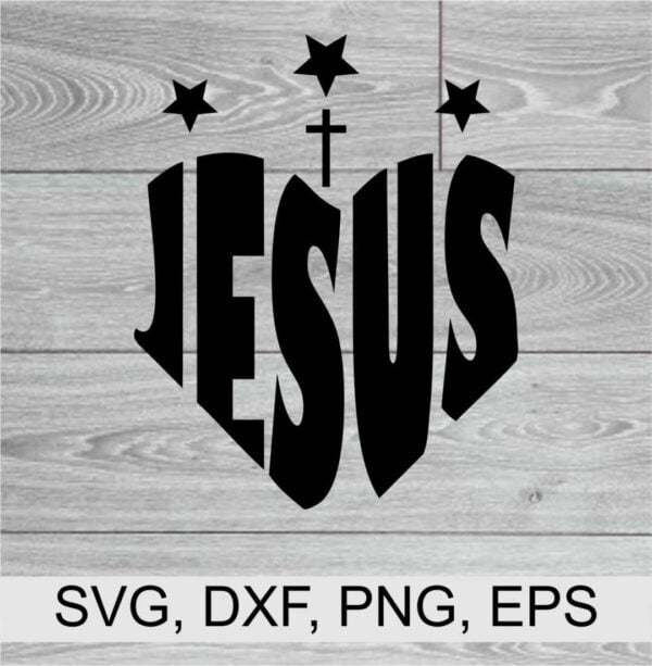 JESUS LOVE Vectorency JESUS SVG Cut File