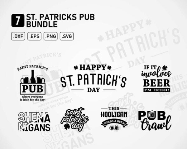 St Patricks Pub - Saint Patricks Day SVG Bundle - JPG