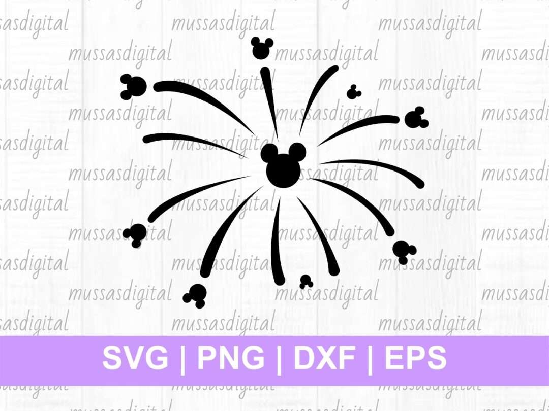 Download Mickey Mouse Head Fireworks Svg Vectorency