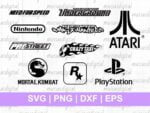 90s Gamer Logo SVG