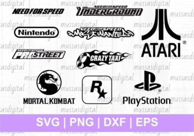 90s Gamer Logo SVG retro gaming