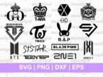 Band Kpop Logo SVG Bundle