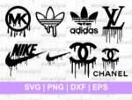 Brand Logo Drip SVG