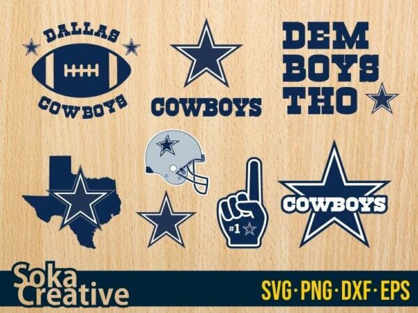 Dallas Cowboys SVG logo cut file symbol template
