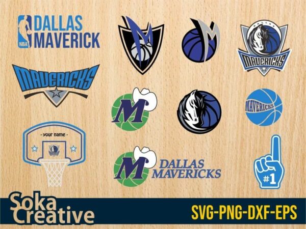 Dallas Mavericks svg Bundle NBA Vectorency Dallas Mavericks SVG Bundle