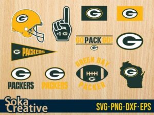 Green Bay Packers SVG cut file cricut football american