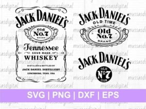 Jack Daniels SVG cut file labels tumbler
