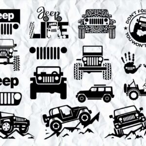 Jeep SVG PNG DXF Bundle jeep logo