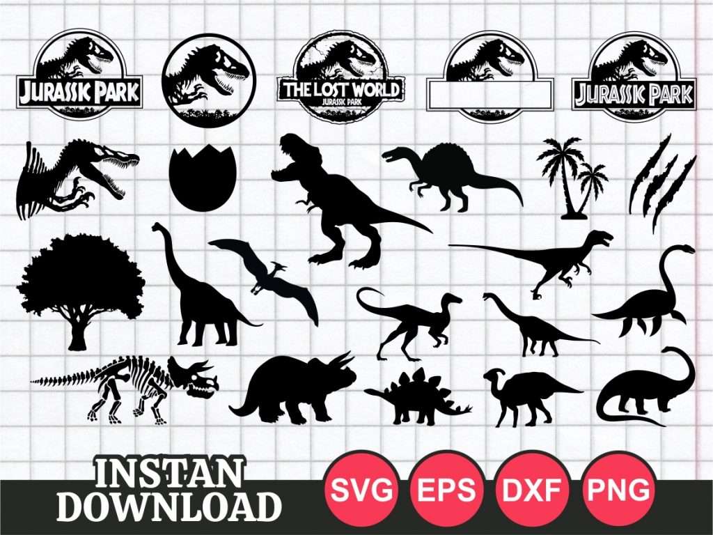 Jurassic Park Svg Bundle Vectorency 