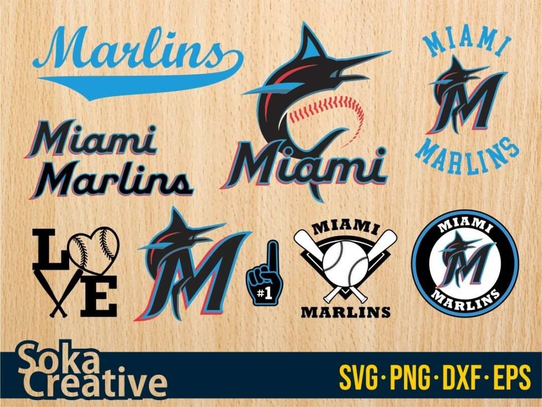 Miami Marlins - Vector Logo in 2023  Vector logo, Sports team logos, Miami  marlins