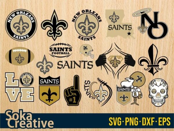 New Orleans Saints SVG cricut soka creative