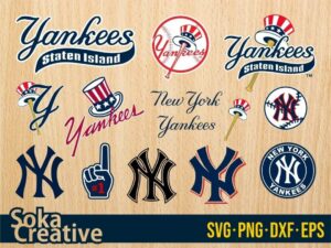 New York Yankees SVG Cut File Cricut Bundle